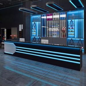 <span class=keywords><strong>Comptoir</strong></span> d'accueil LED personnalisable pour usage professionnel dans les hôtels, les gymnases, les salons, les bars et les magasins de détail - Product Image 2