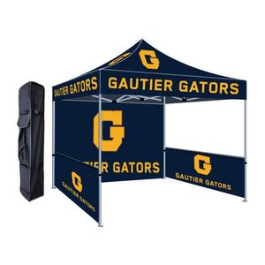 Tente de promotion pop-up pour événements, gazebo publicitaire extérieur personnalisé, imperméable et résistant à la pluie, 10x10 3x3 - Product Image 1