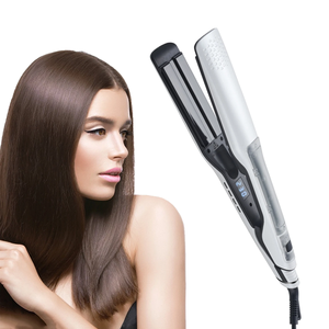 <span class=keywords><strong>Brosse</strong></span> <span class=keywords><strong>lissante</strong></span> à vapeur professionnelle UKLISS, anti-brûlure, soin des cheveux, plaques larges en céramique, affichage LCD - Product Image 4