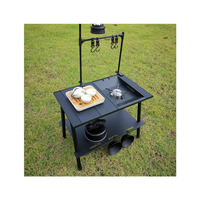 Table pliante de camping en aluminium IGT personnalisée randonnée cuisine table à manger pour barbecue en plein air avec chaise accessoires de camping