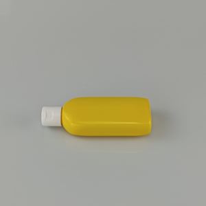 Botella plana de PET/PP de <span class=keywords><strong>100ML</strong></span>, botella cosmética vacía, contenedor de recarga para loción, Gel de ducha, jabón líquido, pedido a granel - Product Image 5