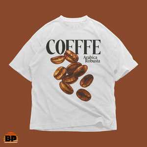 T-shirt Grafica Caffè Arabica Robusta Oversize Streetwear Stile Retrò Anni '90 Estetica Caffetteria Barista Unisex Vintage - Product Image 1