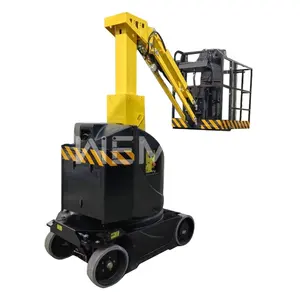 electric self propelled vertical mast lift hydraulic telescopic boom lift mobile compact lift with single mast
