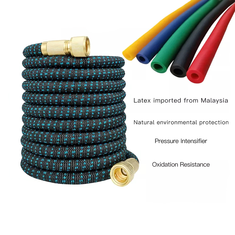 По индивидуальному заказу 3x телескопическая трубка из латекса гибкий шланг для полива сада резиновая змея трубы шланг комплект водяных шлангов