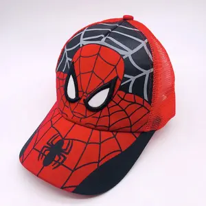 Детская шапка 2022, уличная шапка супергероя паука, регулируемая дышащая бейсболка, детская повседневная шапка для мальчиков и девочек HH