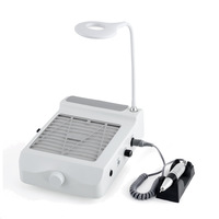 Aspirateur professionnel 80W pour manucure, collecteur de poussière d'ongles, forte aspiration avec ventilateur puissant, pour salon et usage domestique