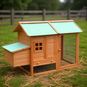 Gabbia per Polli in Legno di Pino Massiccio 66.9x31.9x43.3, Recinto Durevole per Animali e Pollame - Product Image 2