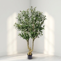 Grand olivier artificiel, plante d'olivier artificielle en pot, olivier simulé pour la décoration intérieure de la maison, du bureau et du salon