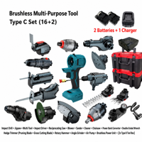Ensemble d'outils à douilles sans fil, batterie au lithium, kit d'alimentation multifonction pour la rénovation de la maison