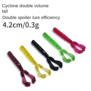 Leurre souple flottant double queue tourbillon Micro-Lure Northern <span class=keywords><strong>Expedition</strong></span> 4,2 cm 0,3 g avec hameçon anti-herbe à pointe verte pour la pêche - Product Image 2