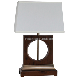 Lámpara de Mesa Moderna de Madera de Zebra con Acabado Níquel Cepillado y Pantalla de Tela Blanca para Dormitorio de Hotel, Sala de Lectura Retro o Uso Doméstico - Product Image 4