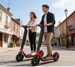 ราคาขายส่งจากจีน มอเตอร์ขับเคลื่อนล้อหลังสกู๊ตเตอร์ไฟฟ้า ล้อขนาด 10 นิ้ว สกู๊ตเตอร์ไฟฟ้าความเร็วสูง แบตเตอรี่พร้อมระบบล็อคเพื่อความปลอดภัย - Product Image 4