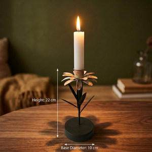 Porte-bougie en fer forgé, décoration d'intérieur durable, porte-bougies en métal - Product Image 2