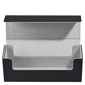 Boîte de rangement portable en cuir PU imperméable pour cartes de <span class=keywords><strong>jeu</strong></span> Juzi Wholesale, boîte de rangement Commander avec fenêtre de visualisation - Product Image 4