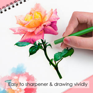 Foskaプリシャープ鮮やかな色プレミアムソフトコアチューブパッキング木製カラーペンシルセット子供の色付けと描画 - Product Image 5