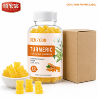 Gummies de Curcuma Fermenté en Gros, 80 Unités, au Gingembre et Poivre Noir, OEM ODM Marque Privée
