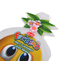 Sachet d'emballage plastique personnalisé en forme de fruit pour boissons, idéal pour thé au citron, cerise, mangue, jus de banane