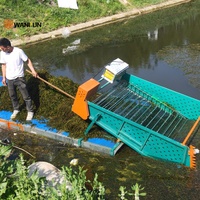 Bateau flottant pour la récolte des plantes aquatiques, machine légère de coupe d'herbe aquatique pour lacs et rivières