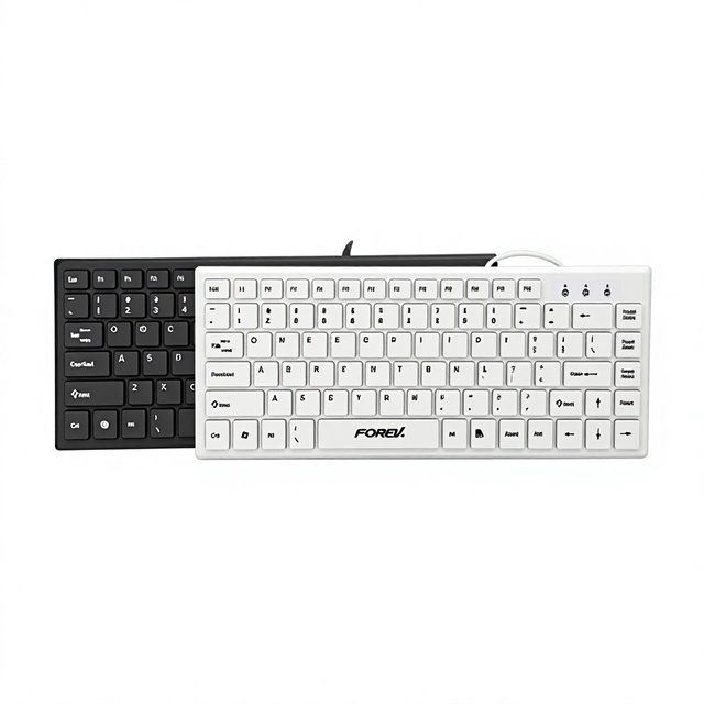FV-65S Wired USB Scissor Desktop Keyboard Ultra-thin with Chocolate Keycaps Factory Direct Sales