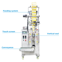 Machine d'emballage verticale entièrement automatique en acier inoxydable pour granulés, adaptée au poivre, au sel, au sucre, aux céréales, aux graines de soja, etc.