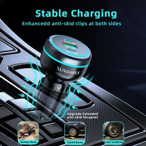 Nouveau <span class=keywords><strong>chargeur</strong></span> de <span class=keywords><strong>voiture</strong></span> transfrontalier 191W haute puissance Type-C allume-cigare QC3.0 Super Charge Rapide OLIVER Vente en gros usine - Product Image 2