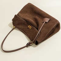 Sacs de Luxe en Daim avec Cuir Véritable, Sac Fourre-Tout Grande Capacité Texturé Givré pour Femme
