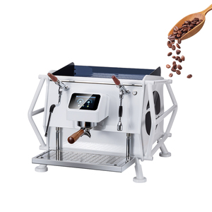 Machine à café professionnelle semi-automatique de style italien, multi-chaudières, double groupe, écran tactile intelligent, équipement de magasin KFJ.BSM.DT - Product Image 2