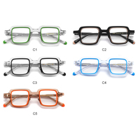 Gafas de Acetato de Alta Calidad Estilo Vintage, Monturas Ópticas de Diseño Italiano Europeo, Gafas para Jóvenes y Chicas