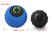Elektrische kalte & beheizte Silikon Yoga Massage vibrierende Roller Fitness Ball Planta rfasziitis Schmerz linderung Massage ball vibriert