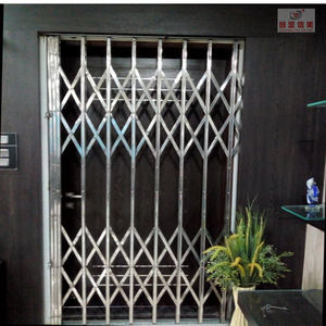 Puerta de Casa de acero inoxidable antirrobo Puerta de tracción Puerta de acordeón rejillas de seguridad retráctiles para puerta - Product Image 6