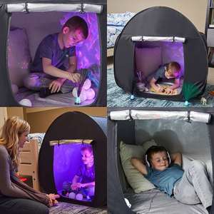 OEM Children's Sensory Blackout Tent Calming Hideout Indoor Pop up Baby House Kids Play Tent Kids Sensory Black Pop up Tent Kids - Product Image 4