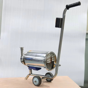 0.75KW 120V/60HZ Monophasé Sanitaire En Acier Inoxydable SS304 Tri Pince Pompe <span class=keywords><strong>À</strong></span> Lait Pompe Centrifuge Avec Chariot - Product Image 5