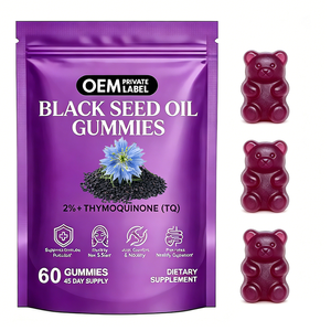 Gomitas de Aceite de Semilla Negra OEM con 2% de Timokinona, Suplemento de Aceite de Semilla Negra para Mejorar la Inmunidad, Nivel de Energía y Movilidad Articular - Product Image 1