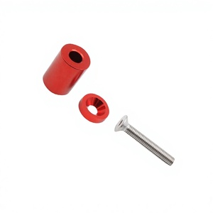 Kit de Elevación de Capó de Aluminio Rojo de 8mm para Ventilación y Montaje de Motor de Coche - Product Image 5