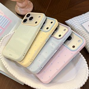 เคสโทรศัพท์ลายจุดสีตัดกันสไตล์ Ins สำหรับ iPhone 17 16 Pro 15 14 13  แบบนิ่มกันกระแทก - Product Image 4