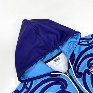 Chaqueta deportiva personalizada, diseño de sublimación, Sudadera con capucha y cremallera de poliéster y algodón para jóvenes - Product Image 4