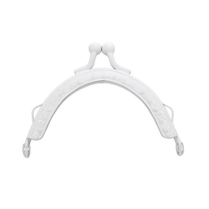 Manico per Borsa Ilan 7Cm Design Semicircolare Goffrato Finitura Bianca - Product Image 1