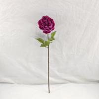 Fleurs artificielles en PE, toucher réel, ranuncules, pivoines violettes, pour décorations de Noël, mariages, fêtes à domicile, fête des Mères