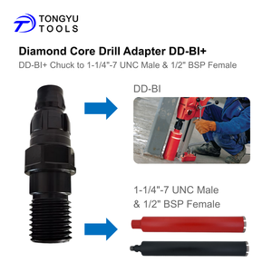 金刚石岩心钻头适配器DD-BI + 卡盘至1-1/4 "-7 UNC公和1/2" BSP母，重型数控系统为喜利得DD100 DD120制造 - Product Image 4