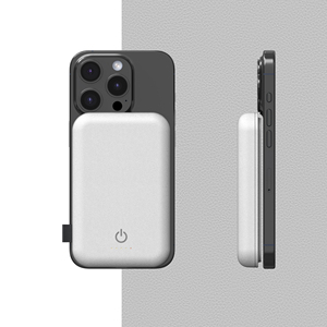 Regalo electrónico, bancos de energía de cuero personalizados con imán, batería <span class=keywords><strong>externa</strong></span> portátil de 5000MAH para <span class=keywords><strong>Iphone</strong></span>, Banco de energía magnético fuerte - Product Image 4