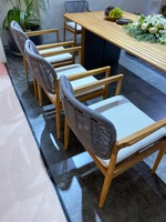 Ensemble de salle à manger d'extérieur chaise de salle à manger table à manger