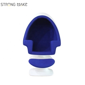 Muebles de diseño moderno de fibra de vidrio de Lee <span class=keywords><strong>oeste</strong></span> estéreo alfa silla con otomana - Product Image 5