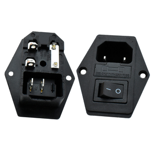 IEC 320 60320 C14 ổ cắm với cầu chì chuyển đổi AC-01 công nghiệp điện cắm 10A/15A Đánh giá hiện tại 125V Điện áp định mức - Product Image 3