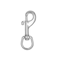 Boulon de plongée en acier inoxydable et argent, 90mm, 10 pièces, crochet en acier inoxydable, fournitures de haute qualité pour la plongée