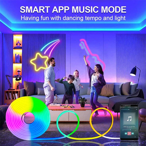 Produttore all'ingrosso impermeabile Rgbic Neon <span class=keywords><strong>Led</strong></span> luci flessibile striscia morbida per camera da letto - Product Image 2