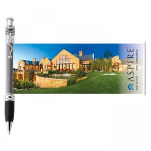 Custom Promotional <b>Retractable</b> Pull Out Banner <b>Pen</b> Scrolling Flag Banner <b>Pen</b> Foldable Double-sided Printing Banner Ballpoint <b>Pen</b> - Product Image 4