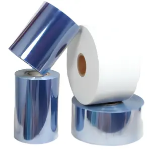 Farmasi komposit PVC/PE Film bening transparan oranye PVC/PVDC 250/60 PVC bening Film untuk kemasan Blister cair