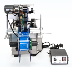 Dễ dàng để hoạt động chai tròn tự dính Sticker máy dán nhãn với máy in ngày, Máy dán nhãn với Máy in mã - Product Image 3