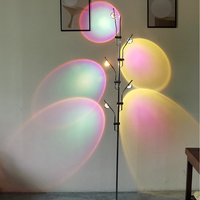 Art italien moderne LED ombre lampadaire minimaliste créatif coucher de soleil Projection pour salon canapé coin éclairage