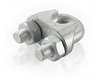 Connecteur de câble électrique de type U en acier galvanisé inoxydable de haute qualité, pince de serrage pour câble métallique pour matériel de ligne de poteau